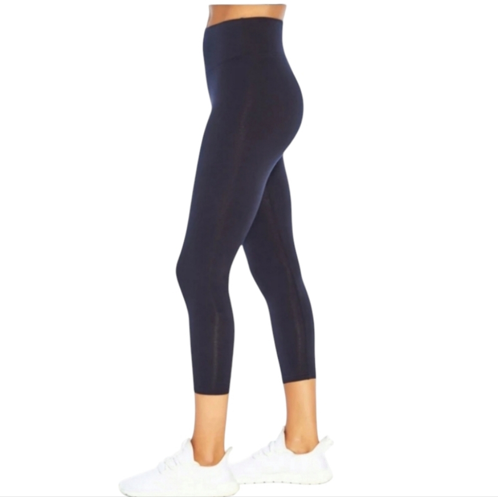 Marika Navy Blue High-Waisted Leggings